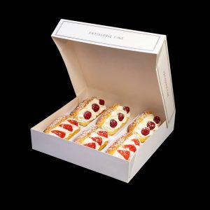 Mini Éclair jahoda a malina 6 ks