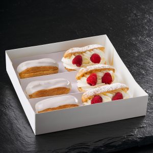 Mini Éclair vanilka a malina 6 ks